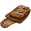 Sac banane en cuir véritable avec ceinture réglable pour homme – Parfait pour les voyages et les activités extérieures