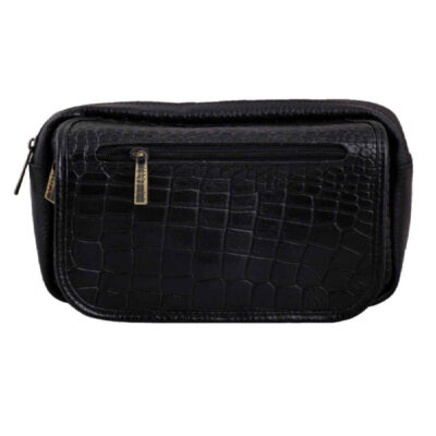 Sac banane en cuir véritable avec ceinture réglable pour une utilisation quotidienne