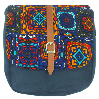 Sac à bandoulière bohémien avec motif artistique Eslimi