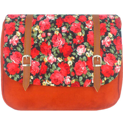 Sac à bandoulière bohémien avec motif floral