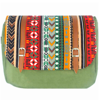 Sac à bandoulière bohémien avec motif géométrique Raha