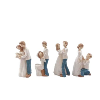 Figurine arbre de saule – Cycle de l’amour, 4 pièces