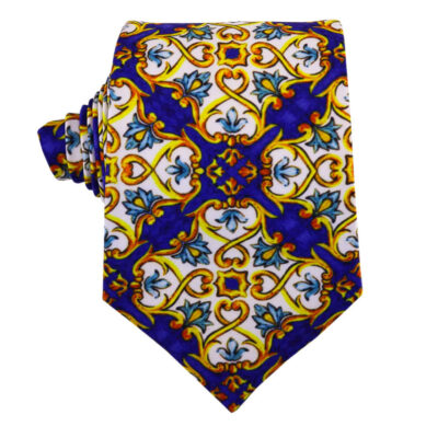 Cravate pour homme – Élégance artistique inspirée de la Perse Kaleidoscope Sina