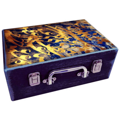 Boîte en Bois pour Cadeaux avec Motif Persan – Khatat (Calligraphe)