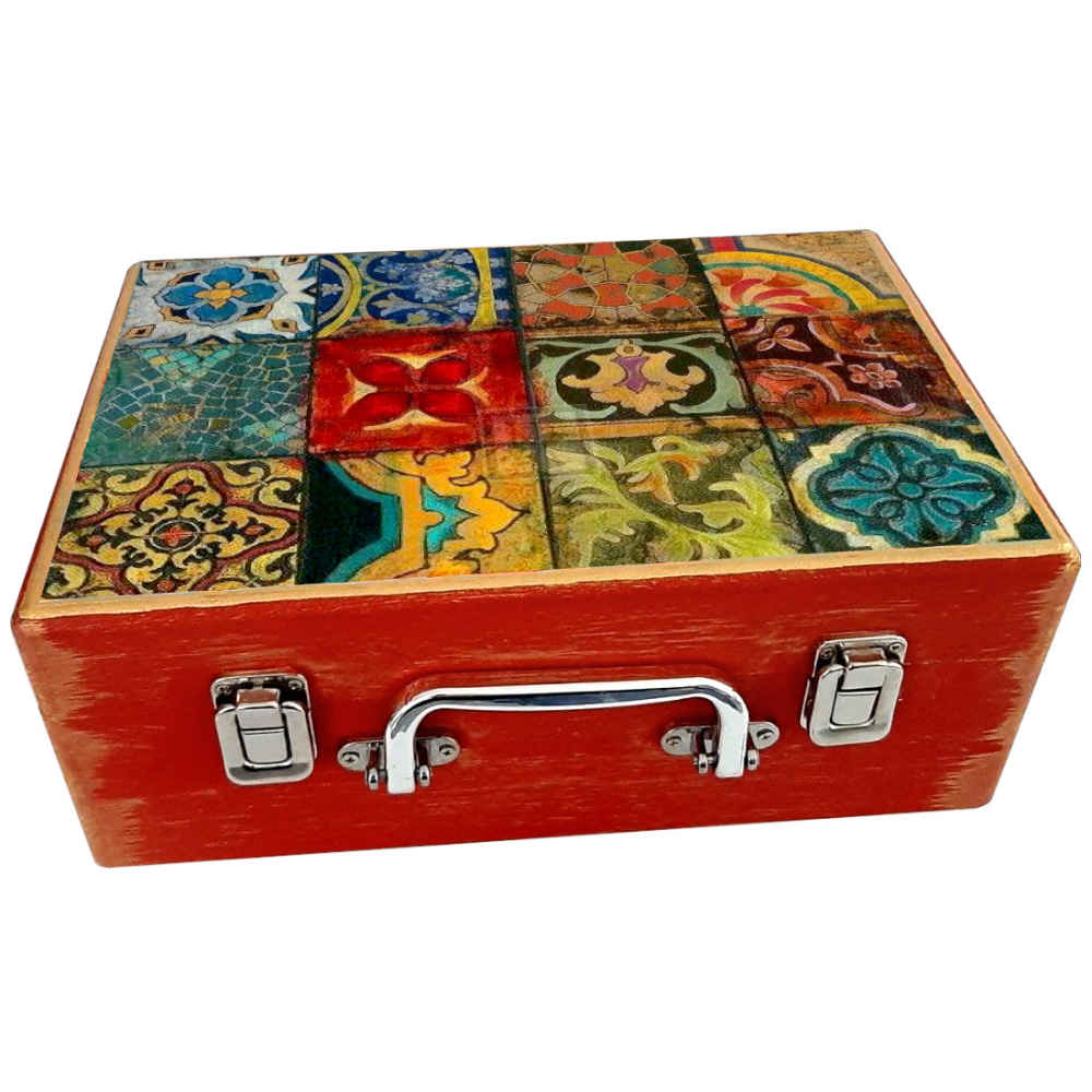 Boîte en Bois pour Cadeaux avec Motif Persan - Sonati (Traditionnel)