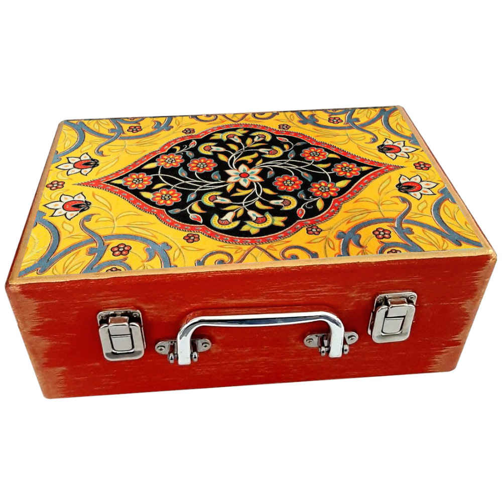 Boîte en Bois pour Cadeaux avec Motif Persan - Carrelage