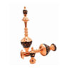 Bouteille décorative en cuivre - Gravure persane artisanale Tong (lot de 2)
