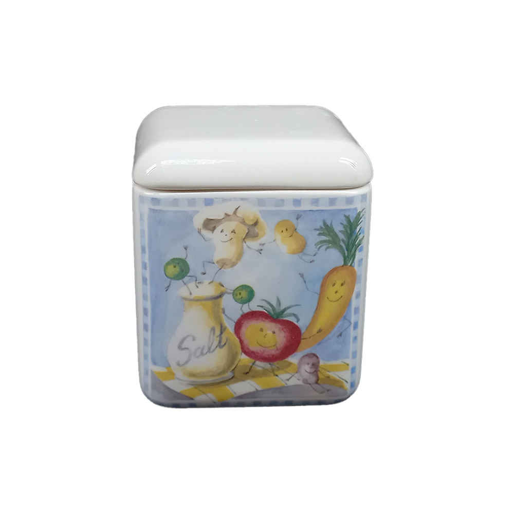 Ensemble de bocaux en céramique - Rangement élégant pour le café, le thé, et plus (3x)