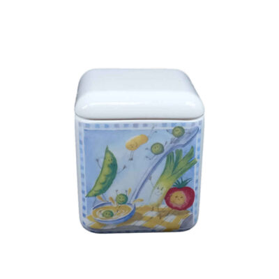 Ensemble de bocaux en céramique – Idéal pour le rangement et l’organisation de la cuisine, Pois (3x)