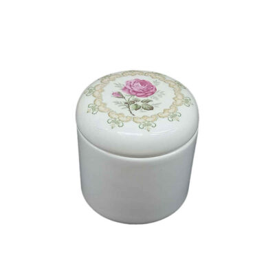 Ensemble de bocaux en céramique – Idéal pour le rangement et l’organisation de la cuisine, Rose (3x)