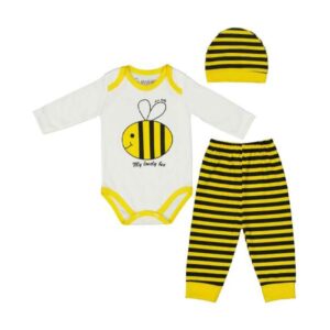 Ensemble de vêtements pour nouveau-né 3 pièces modèle Abeille