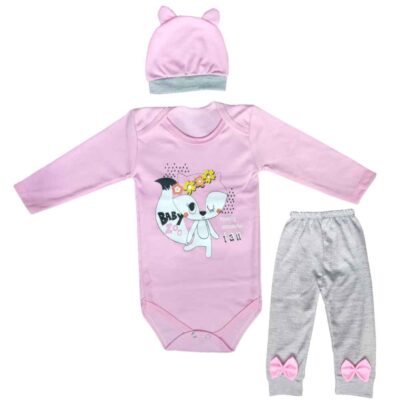 Ensemble de vêtements pour nouveau-né 3 pièces modèle Renard