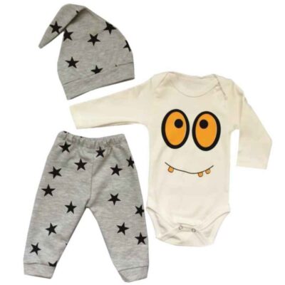 Ensemble de vêtements pour nouveau-né 3 pièces modèle Halloween