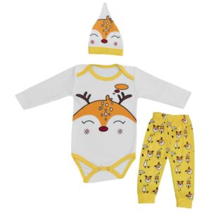 Ensemble de vêtements pour nouveau-né 3 pièces modèle Roobah