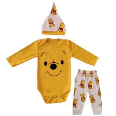 Ensemble de vêtements pour bébé 3 pièces modèle Winnie l’Ourson