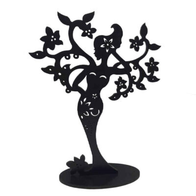 Présentoir et organisateur de bijoux en bois modèle Ange
