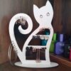 Présentoir et organisateur de bijoux en bois modèle Chat (x2)