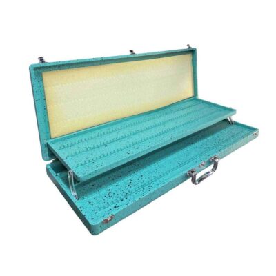 Coffret en métal de 120 crayons avec tiroir – Série Turquoise pour artistes