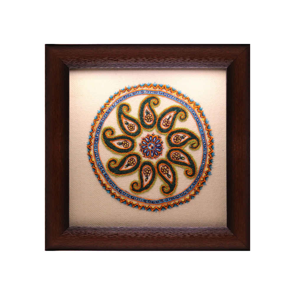 Persian Embroidered Tapestry Wall Hanging – Floral Hasti Textile Art