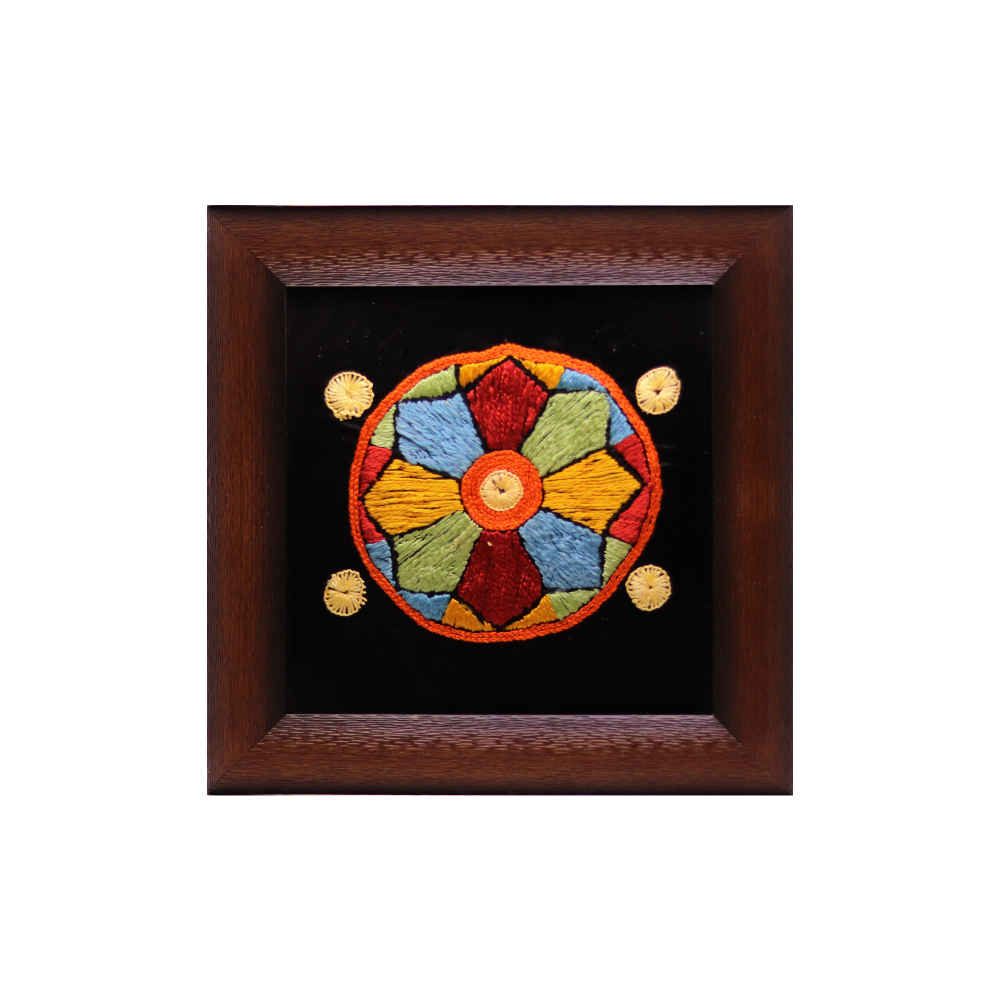 Persian Embroidered Tapestry Wall Hanging – Floral Maryam Textile Art