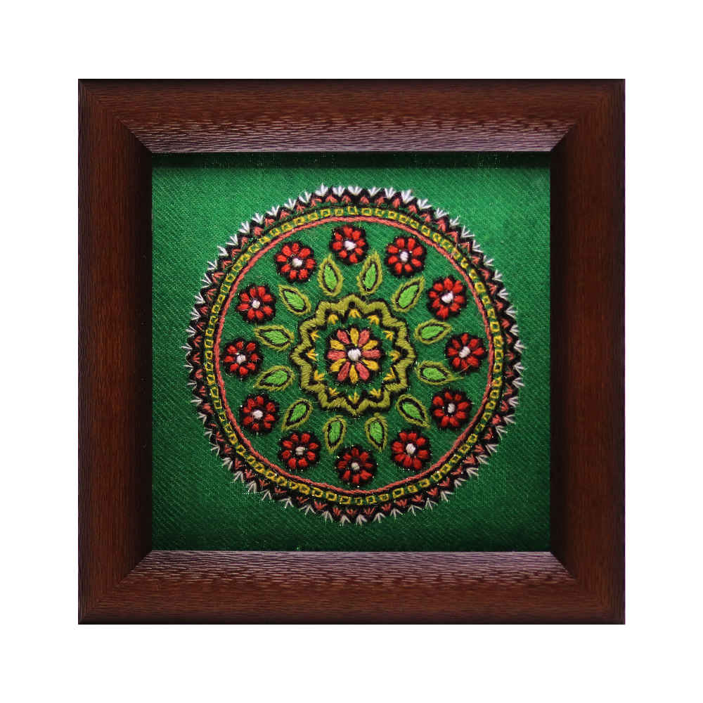 Persian Embroidered Tapestry Wall Hanging – Floral Paria Textile Art