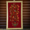 Persian Embroidered Tapestry Wall Hanging – Floral Pateh Textile Art