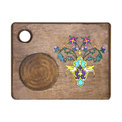 Ensemble de Dessous de Verre avec Motif Artistique d’Inspiration Persane Chichak