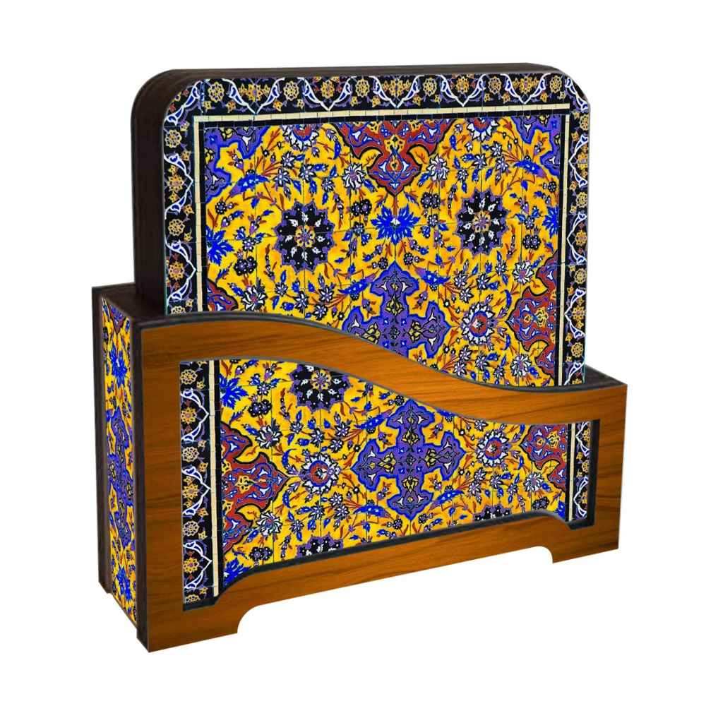 Ensemble de Dessous de Verre et Support avec Motif Artistique d'Inspiration Persane Diana