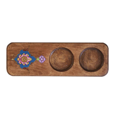 Ensemble de Dessous de Verre avec Motif Artistique d’Inspiration Persane Golpar