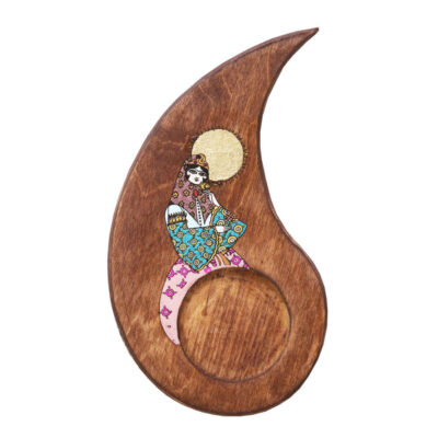 Ensemble de Dessous de Verre avec Motif Artistique d’Inspiration Persane Khatoon