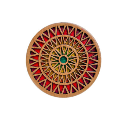 Sous-verres Géométriques en Bois avec le Design Raika (x2)