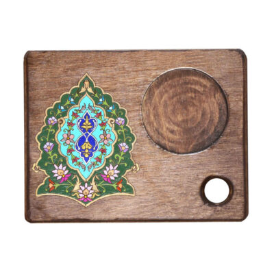 Ensemble de Dessous de Verre avec Motif Artistique d’Inspiration Persane Sana