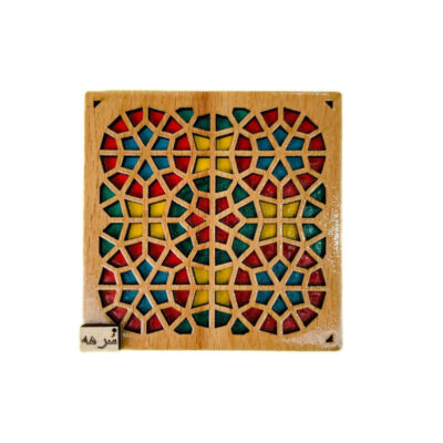 Sous-verres Géométriques en Bois avec le Design Sorhe (x2)