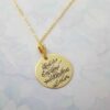 Collier islamique en argent avec médaillon Wa In Yakad
