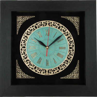 Horloge Murale en Bois Incrusté Persan Modèle Toranj