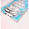 Peinture d'art calligraphique persan originale à l'encre sur papier – Ghateh
