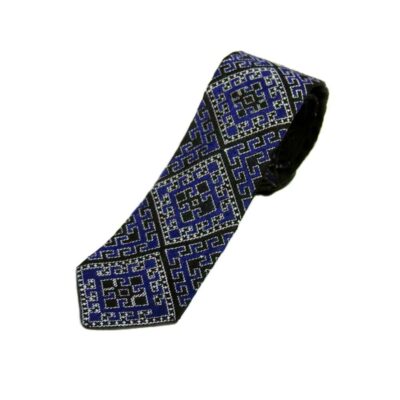 Cravate pour homme – Broderie traditionnelle persane Mer