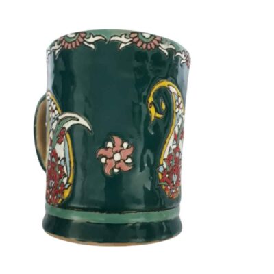 Tasse en poterie artisanale – Modèle Paisley