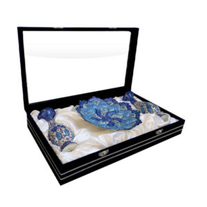 Coffret Cadeau – Vases & Assiette en Émail Persan