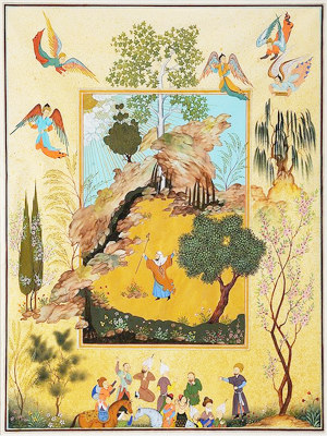 Peintures d'Art Miniature Persane