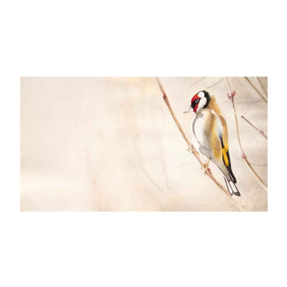 Peinture d'art réaliste originale : Huile sur carton, oiseau
