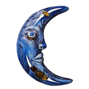 Amulette Murale Décorative Persane en Céramique Modèle Lune