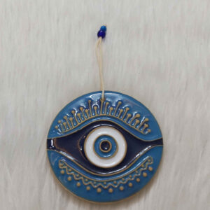Amulette Murale en Céramique Cheshm Nazar Modèle Rond