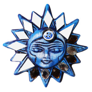 Amulette Murale Décorative Persane en Céramique Modèle Étoile