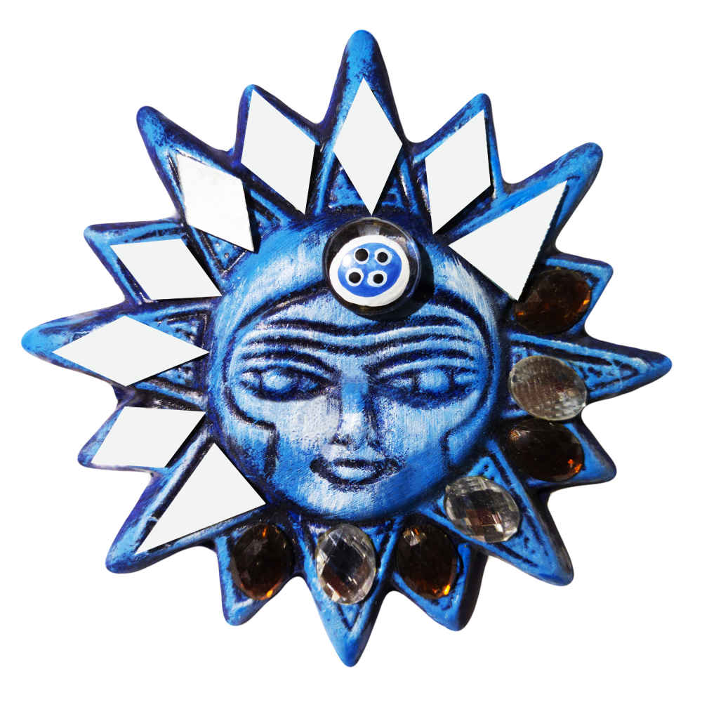 Amulette Murale Décorative Persane en Céramique Modèle Étoile