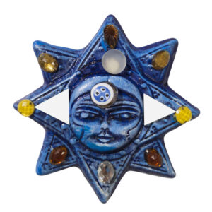 Amulette Murale Décorative Persane en Céramique Modèle Soleil