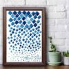 Peinture d'art calligraphique persan originale à l'encre sur papier par Roya Soleimani – Rain