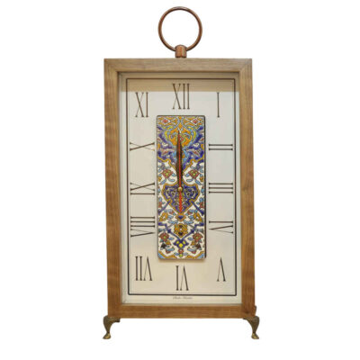 Horloge de Bureau en Bois Style Persan – Modèle Mina