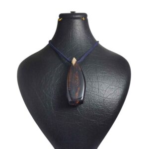 Collier Bois & Résine Artisanal Style Audacieux Fariba