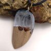 Collier Bois & Résine Artisanal Style Audacieux Mer